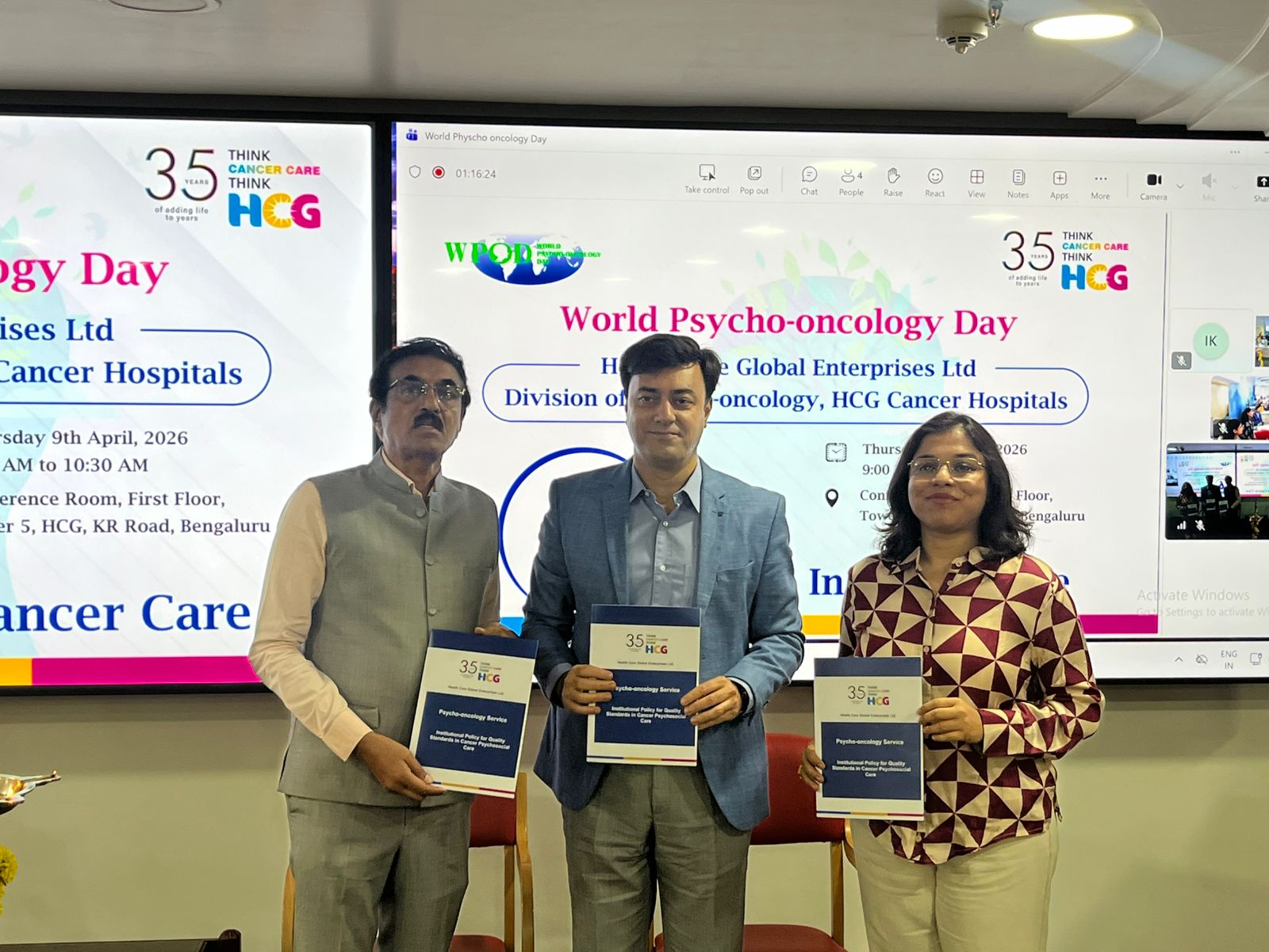 HCG Bengaluru Marks World Psycho-oncology Day with Stake Holders Round Table Deliberation & Skill Building Workshop